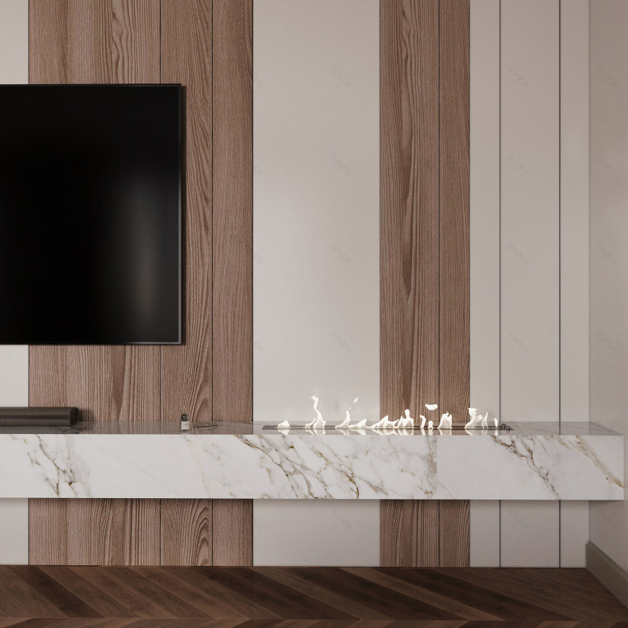 Kitchen & Living Space — Interior Visualization-12