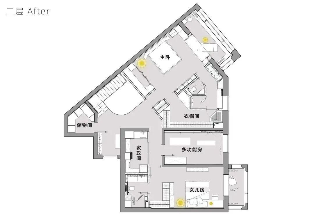 北京304平米复式楼改造丨中国北京丨恒田设计-10