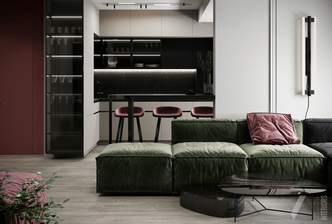 复古色调公寓设计丨意大利室内设计师 Valeria Mahu-6