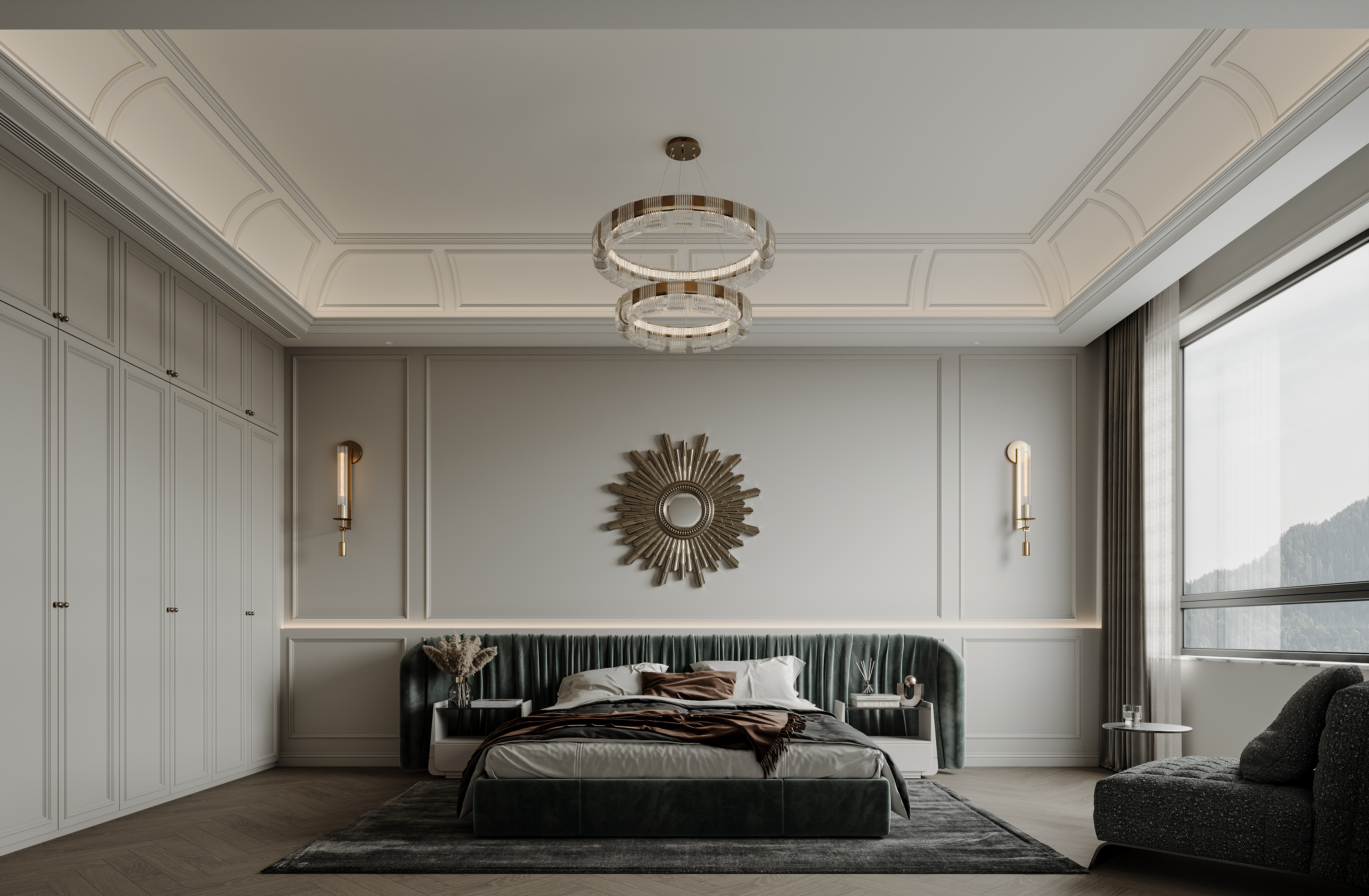 美式轻奢别墅空间表现-22