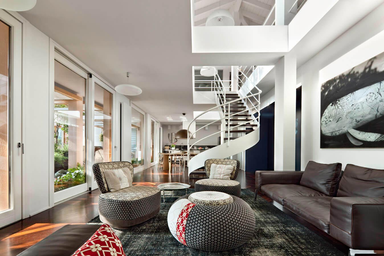 How to use the double height ceiling of a penthouse in a way that creates a sense of openness and transparency   CAANdesign  Architecture and home design blog-4