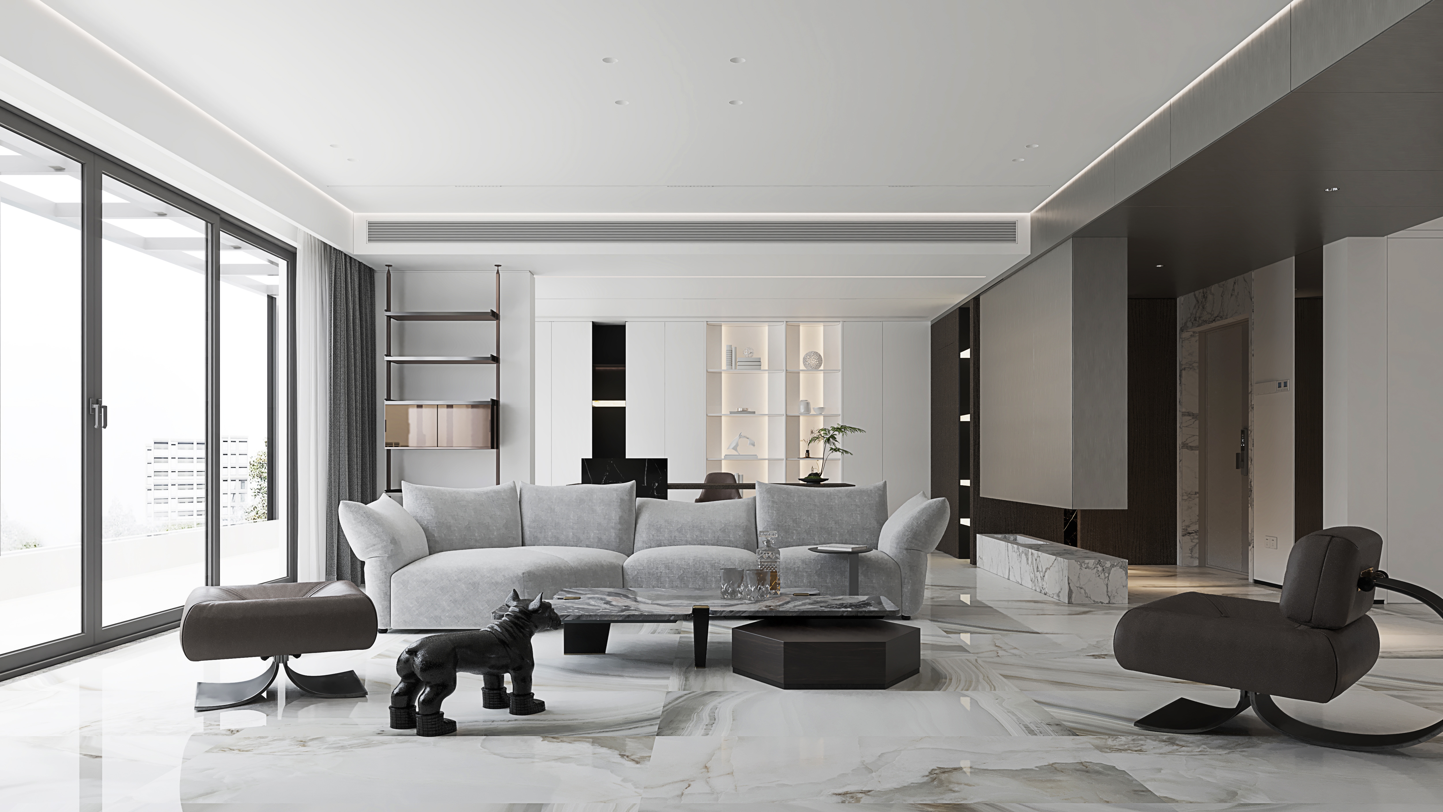 几何共社 · 芜湖汀海壹品平层大宅设计丨中国芜湖-15