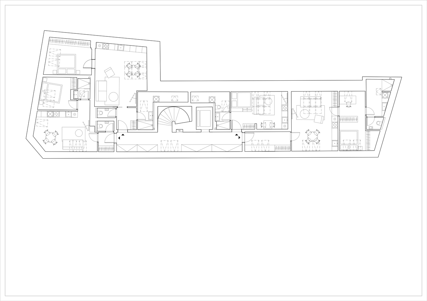 尊重原貌现代复兴为庭院式画廊注入活力的公寓楼设计丨意大利布拉丨戈者设计,Plus One Architects工作室-36