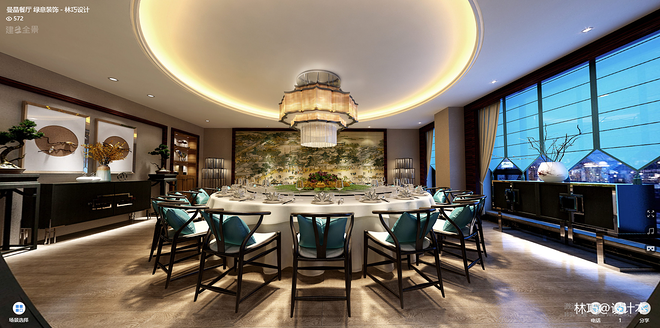 曼晶酒店餐厅VIP包间设计丨中国黄石-10