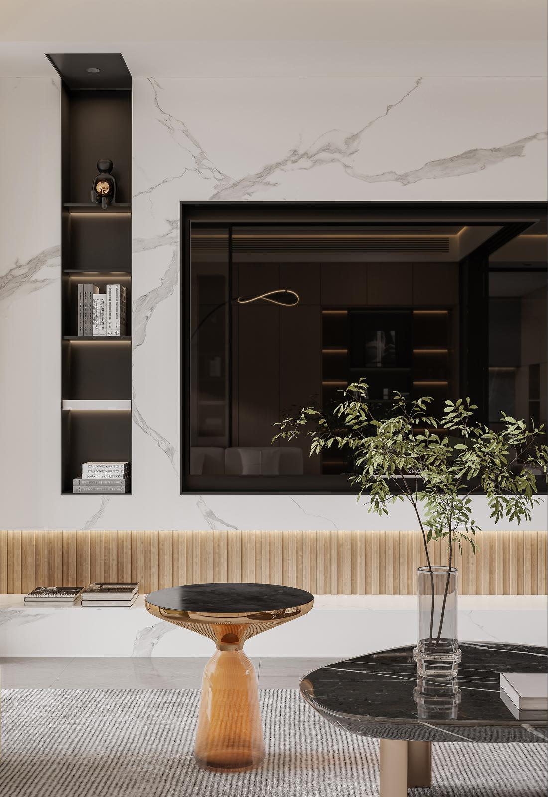 咖色系现代住宅-11