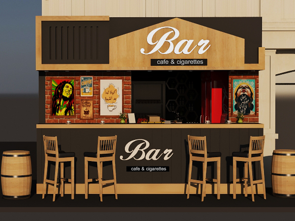 BAR CAFE DESIGN 3D-5