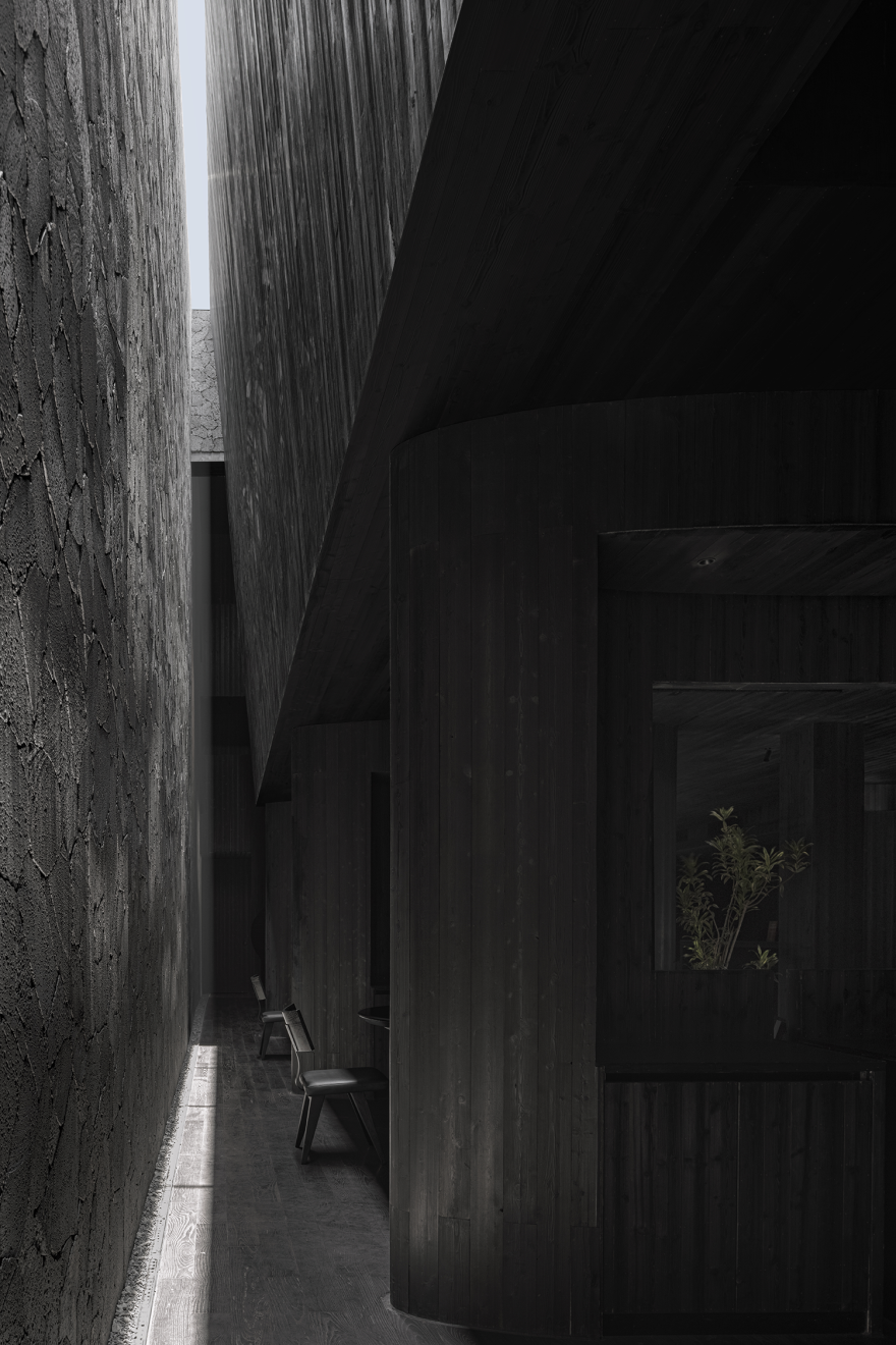 田间之上中国湘菜馆丨中国广州丨黑白木设计-72