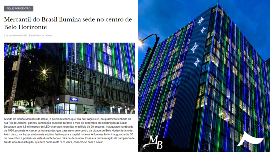 Iluminação de Natal - Banco Mercantil | 2020-5