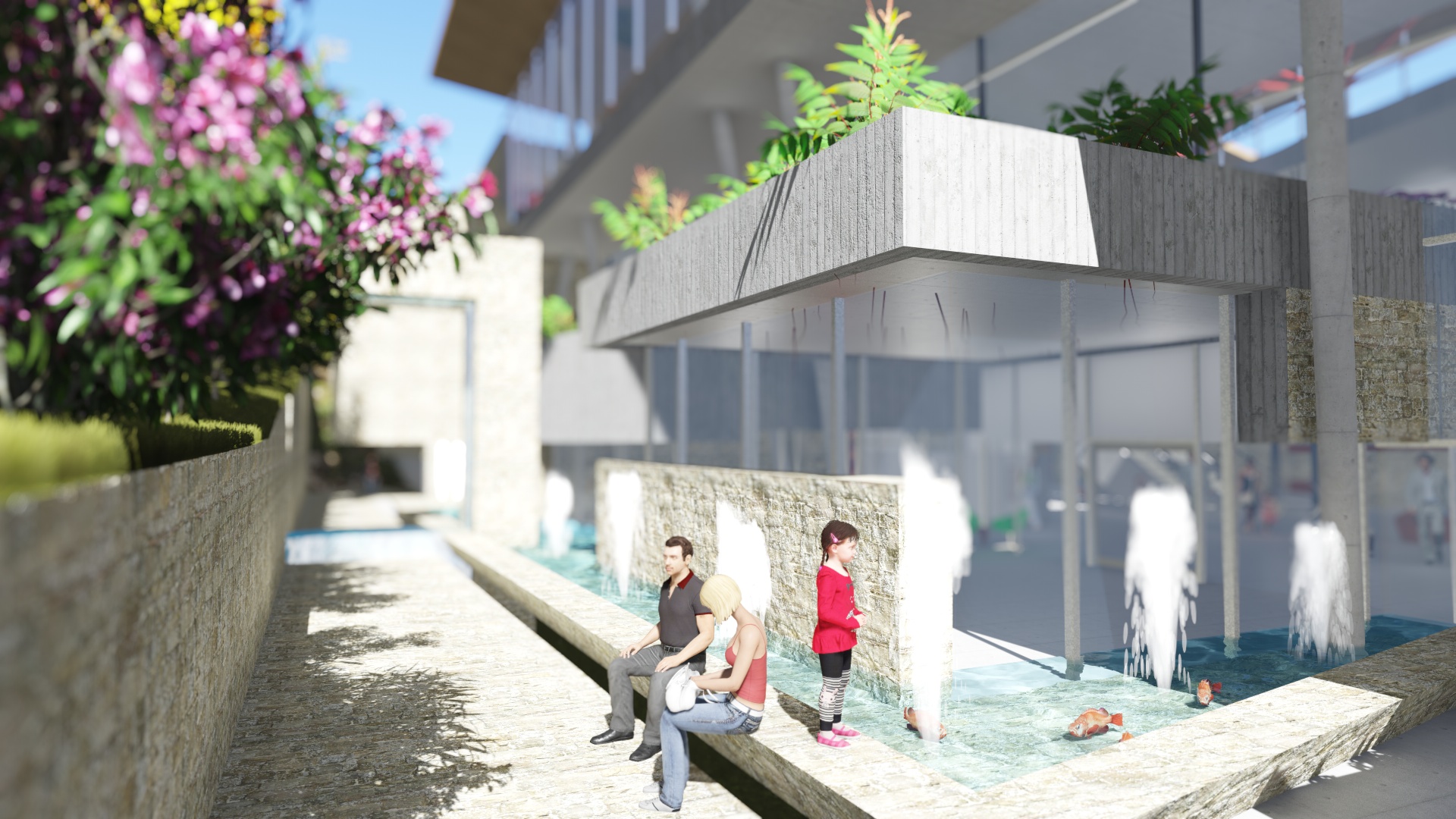 山坡上的绿色商业综合体-24