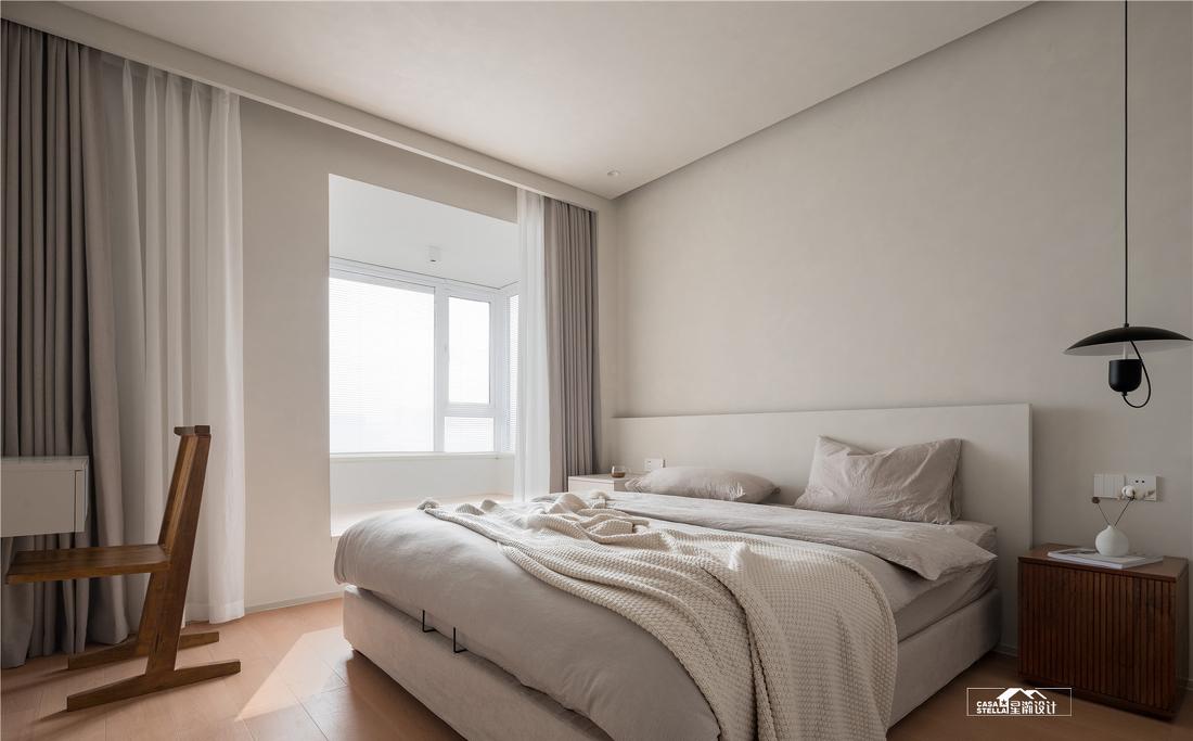 平层暖色调空间设计丨星瀚设计-19