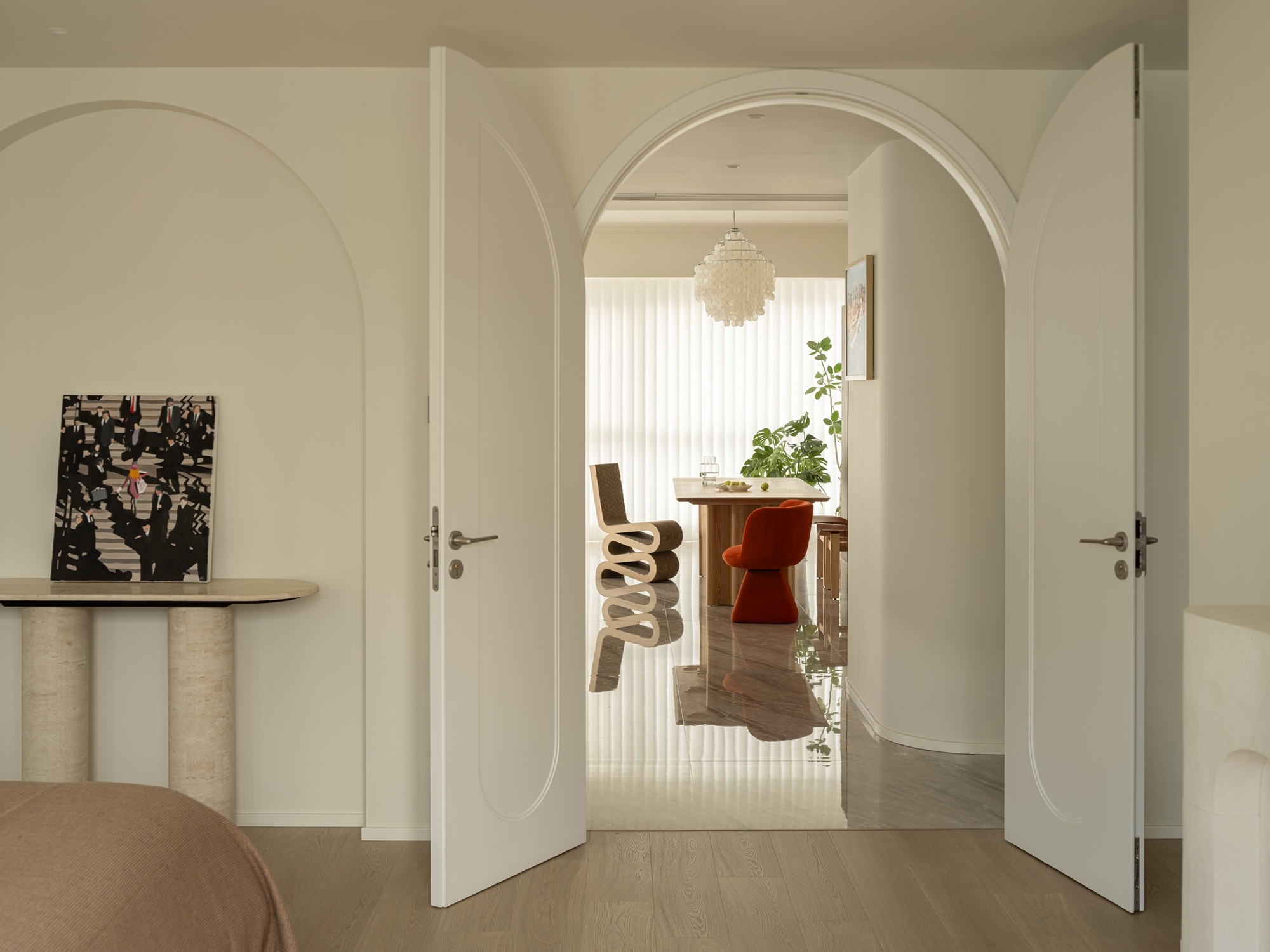 《柔煦》220㎡现代法式丨中国成都丨宏福樘设计-32