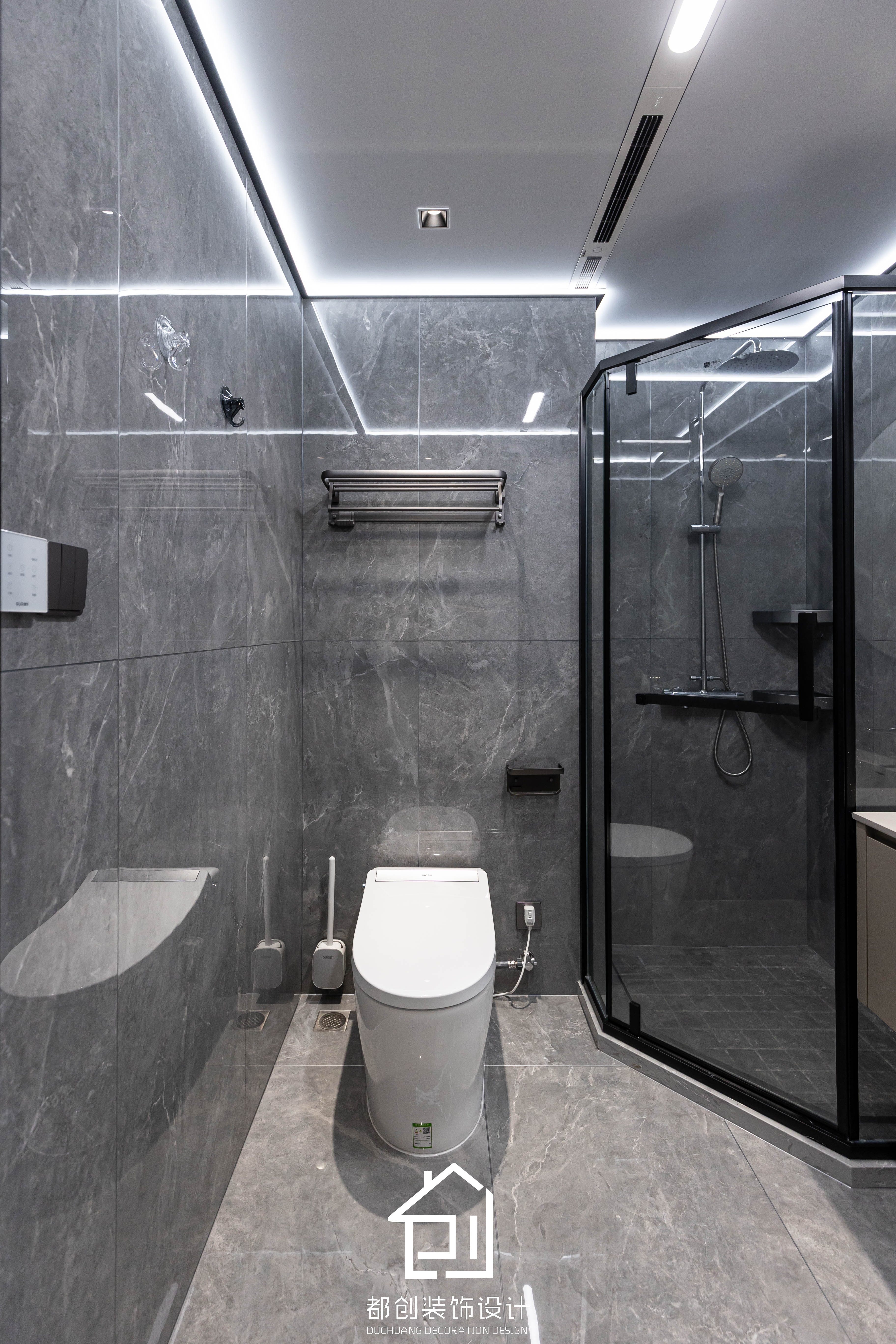 165方复式现代风| 都创装饰设计-10