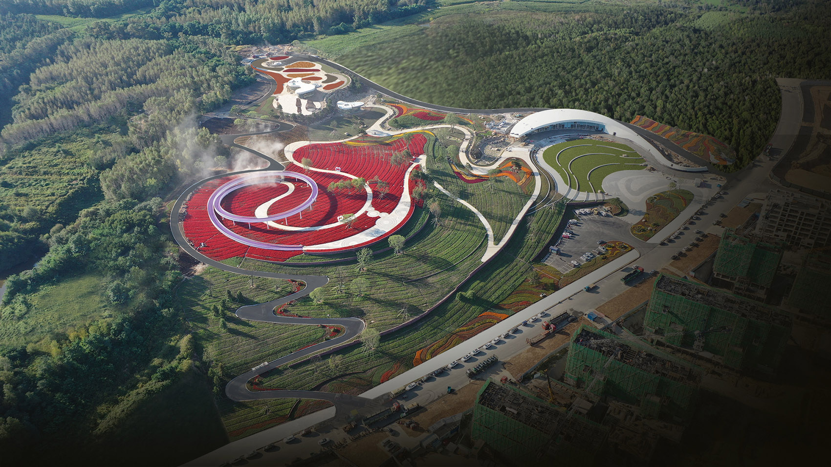 梅河口浪漫花海公园丨中国吉林丨麦田景观-30