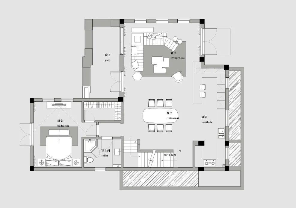 黑白灰的现代轻奢 · 龙悦湾别墅设计丨TK 设计&之和家居-11