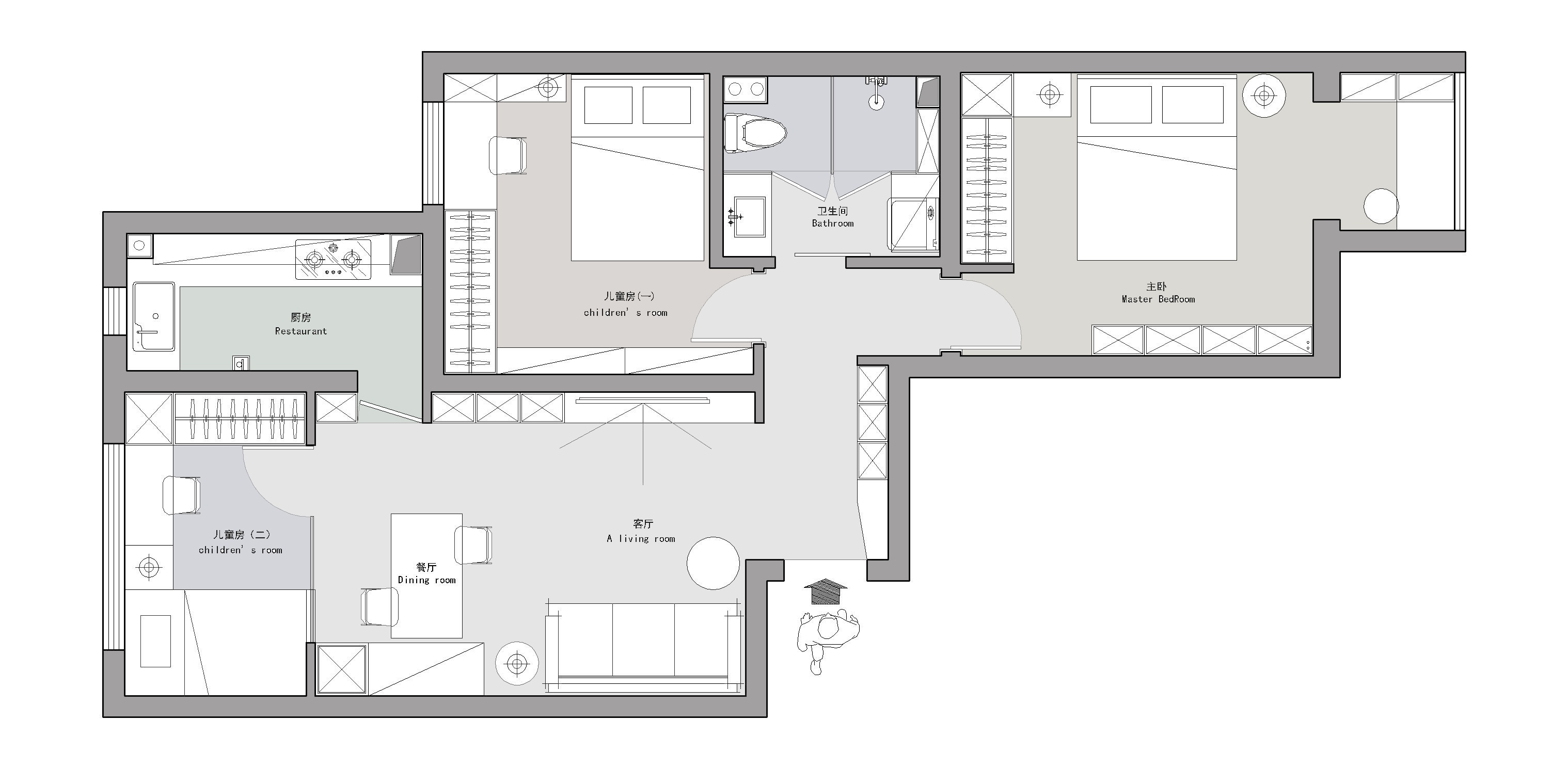 89㎡两房改三房原木风住宅改造丨中国北京丨久栖设计-75