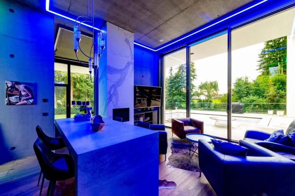 Bauhaus Villa with car lift-56