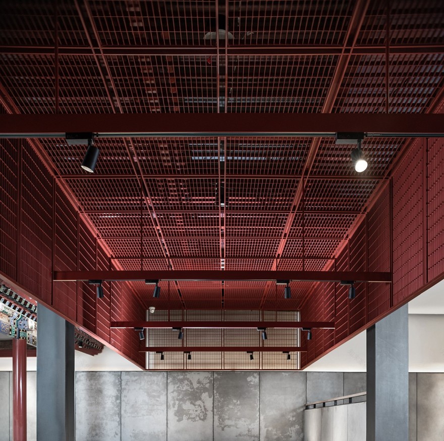 760㎡新中式北京簋街胡大饭馆 屋里门外设计-8