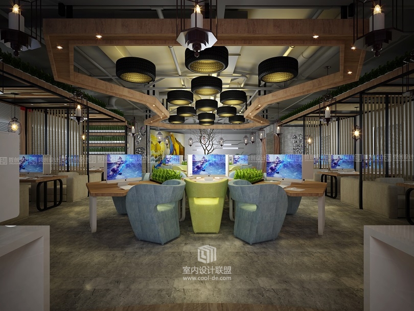 昆明专业网咖装修设计效果图分享 昆明网咖装修设计-32