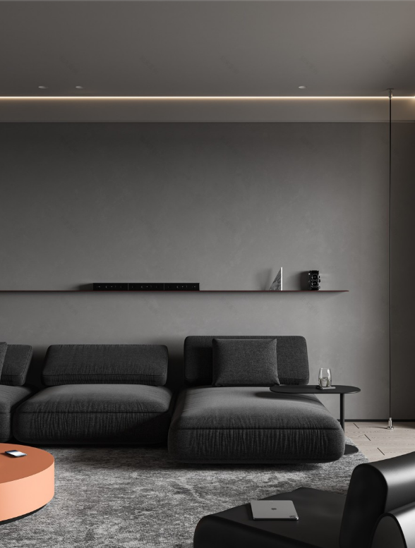 116㎡黑色极简风-2