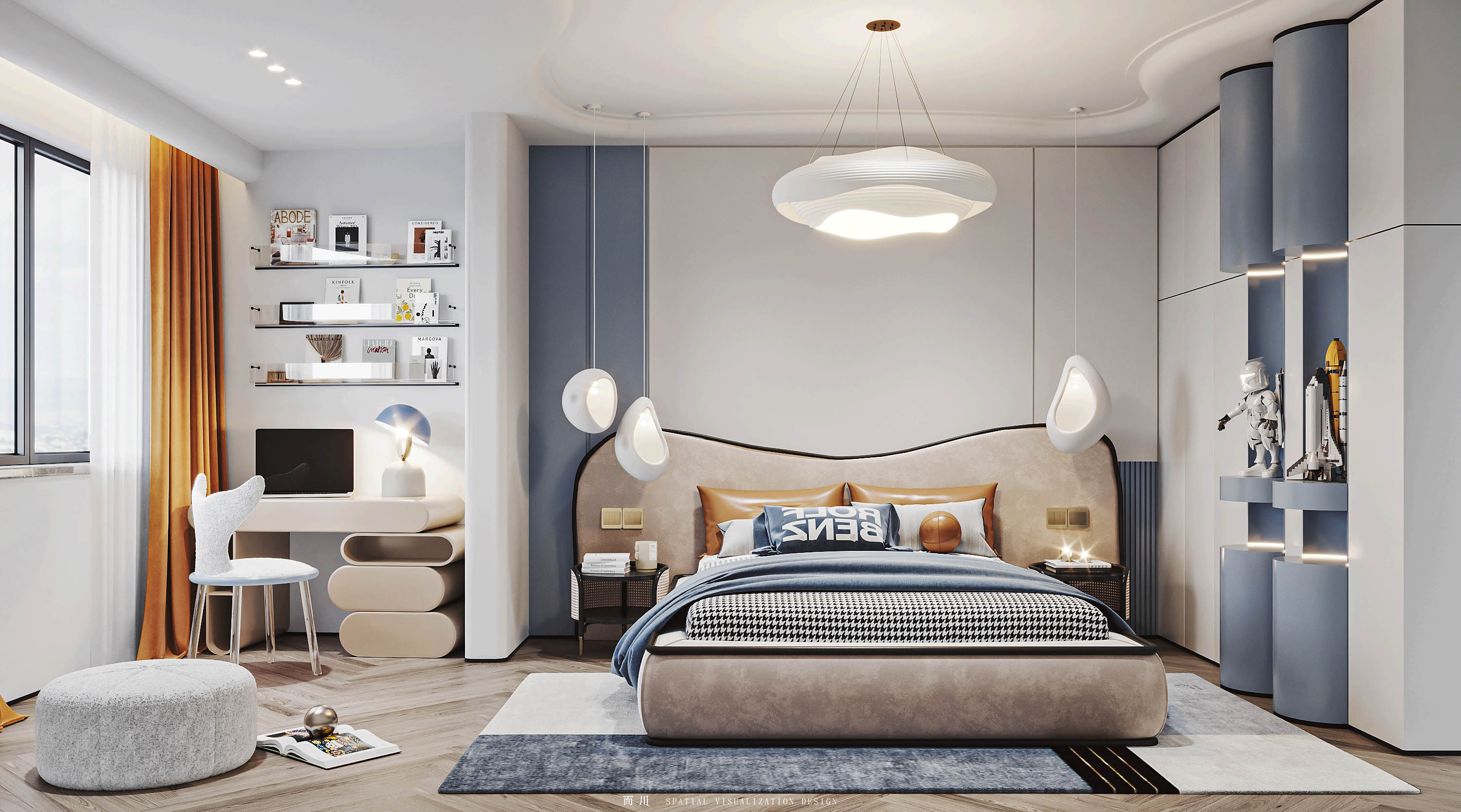 现代轻奢丨魔方空间设计-35