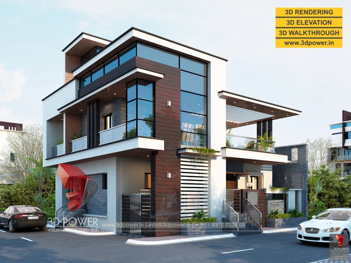 bungalow 3d design 3d walkthrough rendering-3