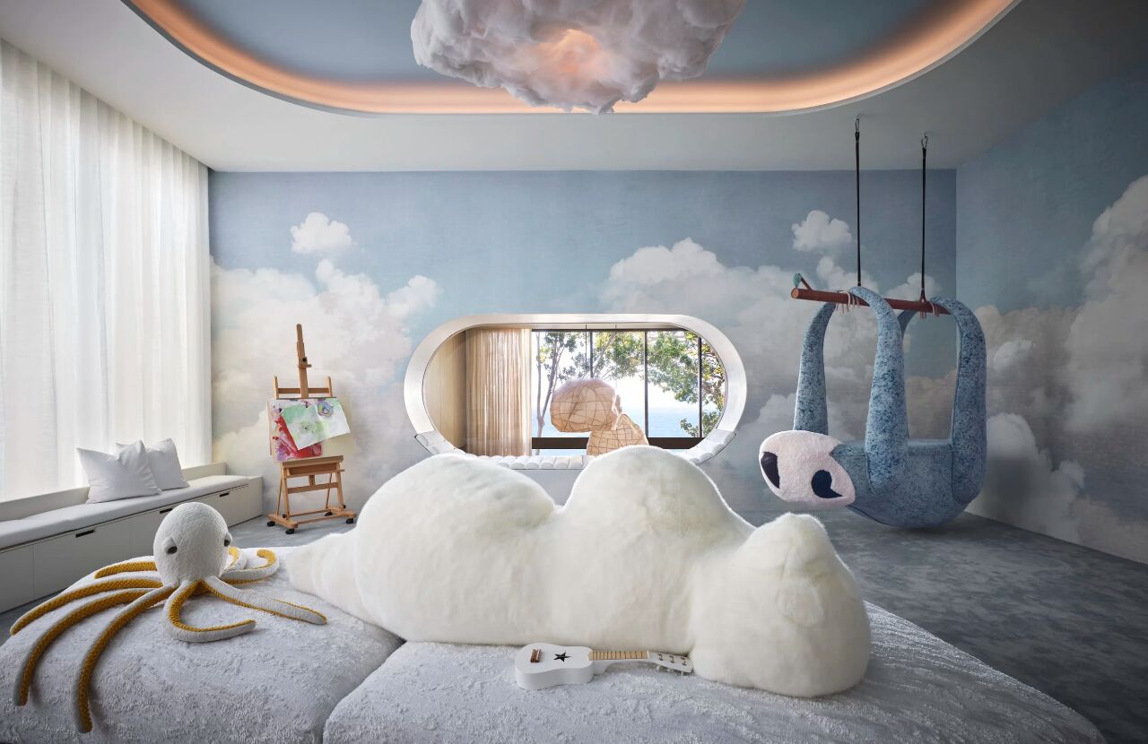 迈阿密海岸线2000㎡的禅意艺术私宅丨美国迈阿密丨Kelly Behun Studio-43