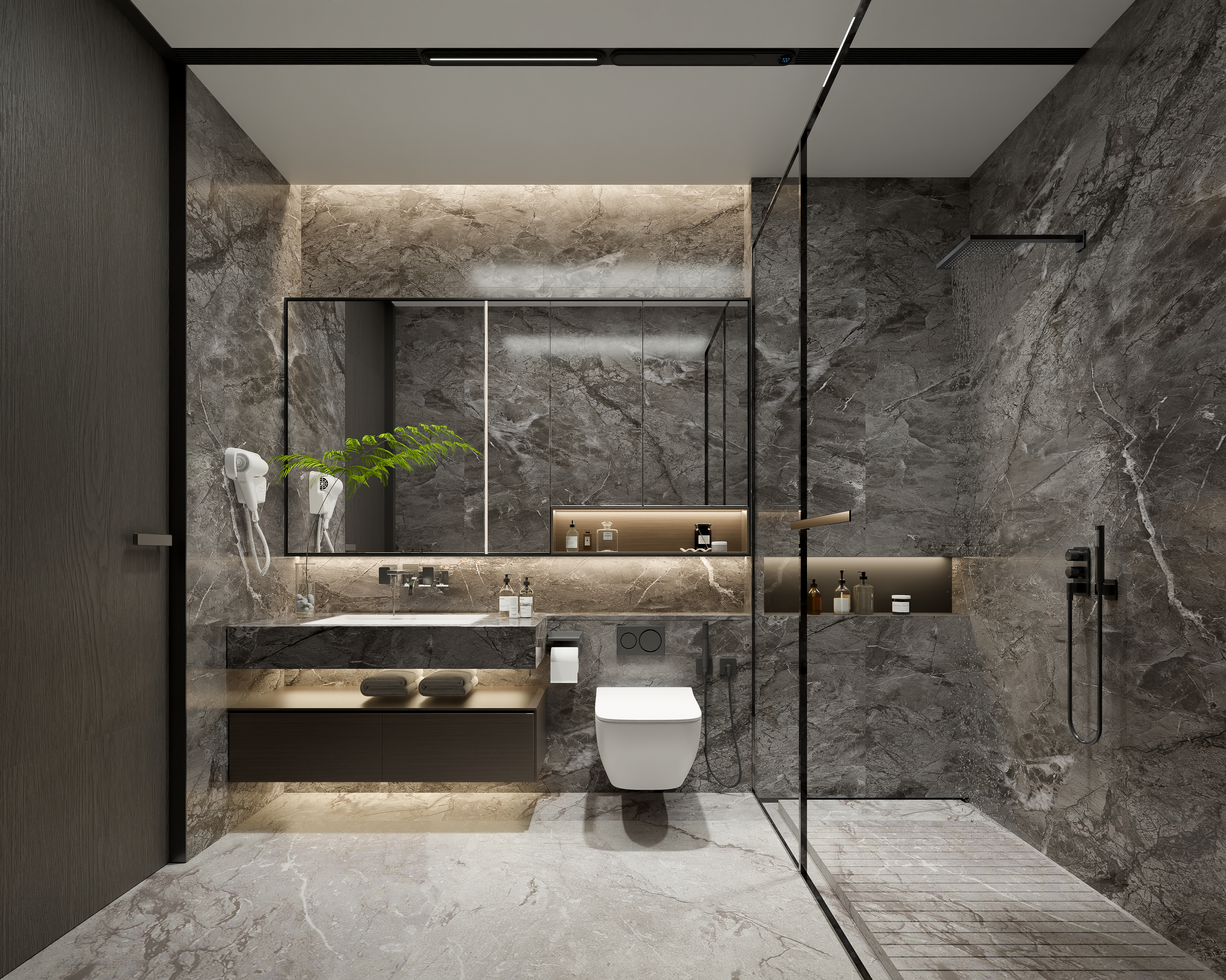 郑州设计，暗黑风的地下室设计-3