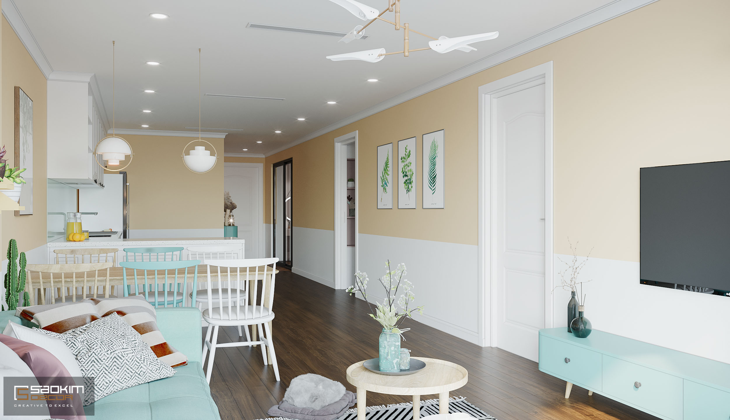 Sunshine Garden 公寓室内设计丨Sao Kim 有限公司-8