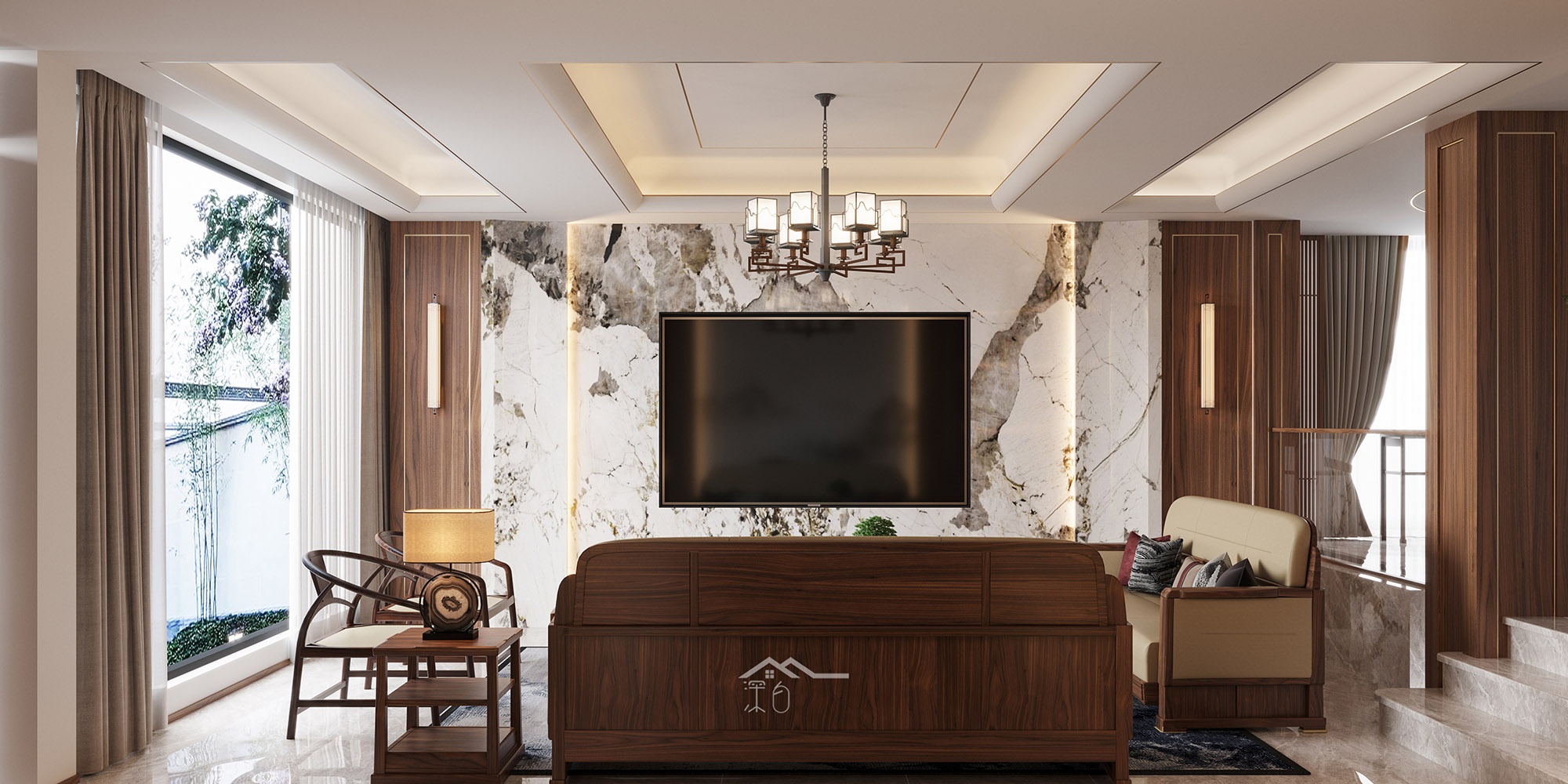 山水之间 · 王艳打造的艺术化别墅空间丨中国无锡丨深白空间设计事务所-16