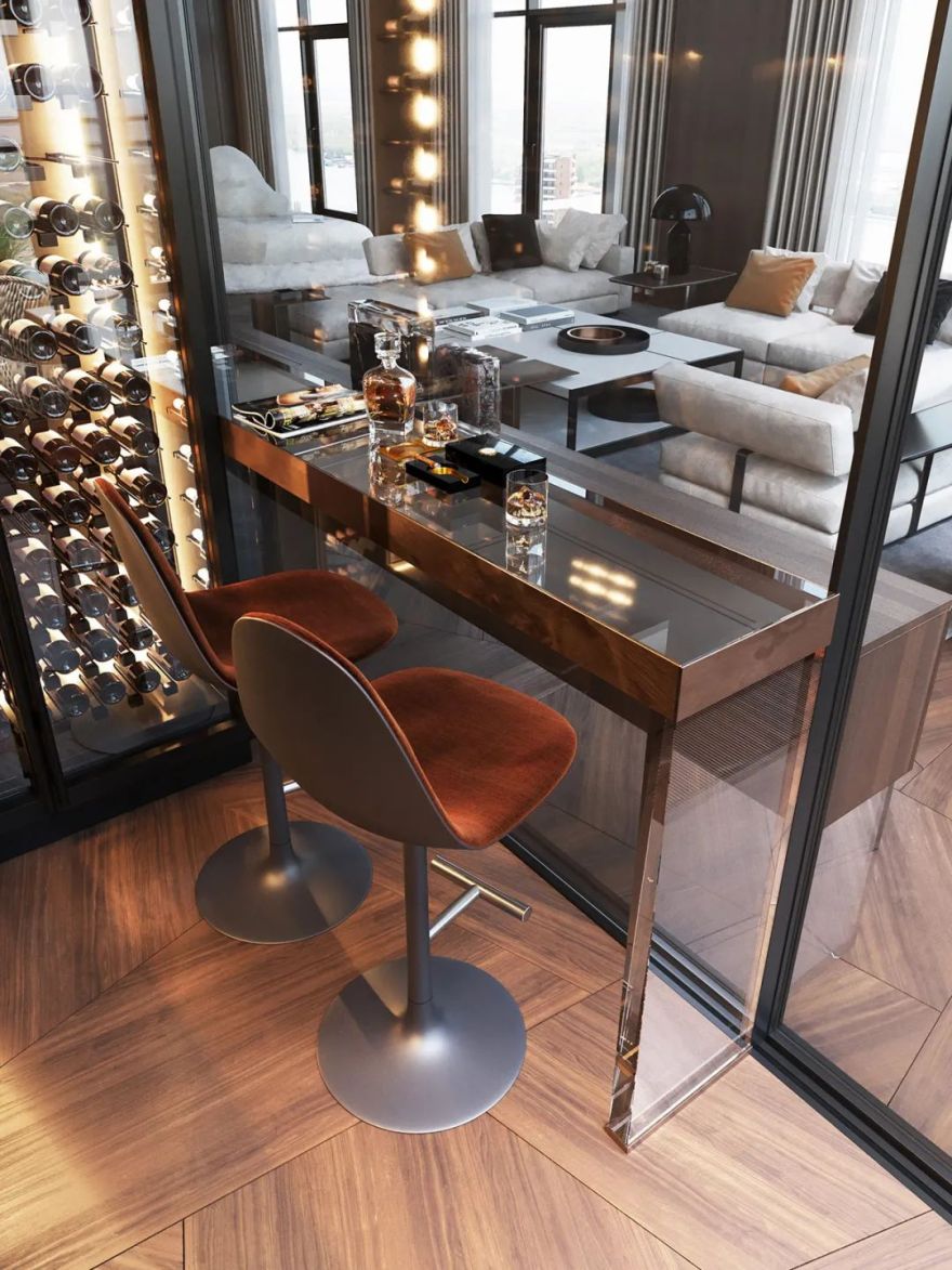 1105㎡顶层复式,奢华的气质!-39