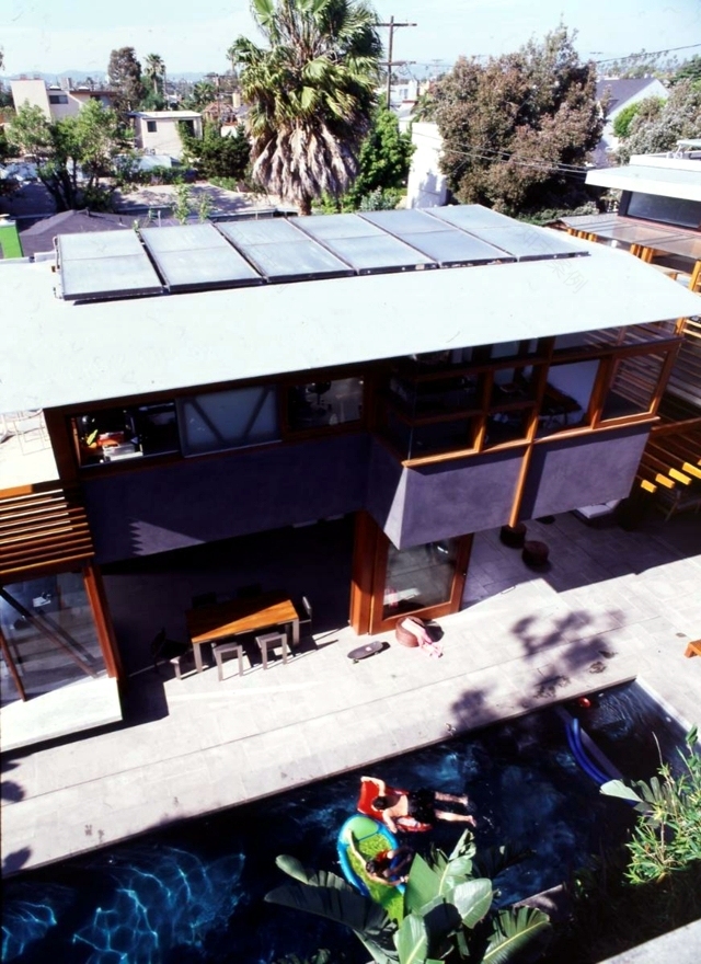 带屋顶太阳能板的现代住宅丨美国加利福尼亚-27