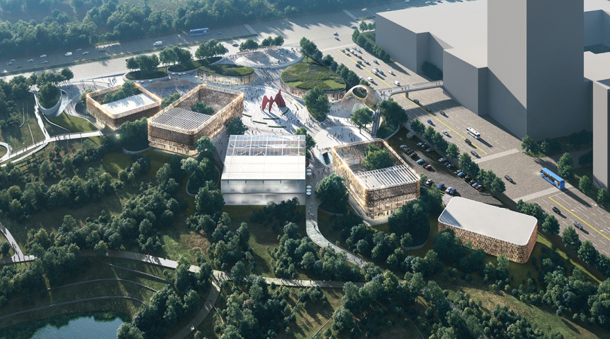 武汉宝梓熙公园公共空间,连接城市与自然-12