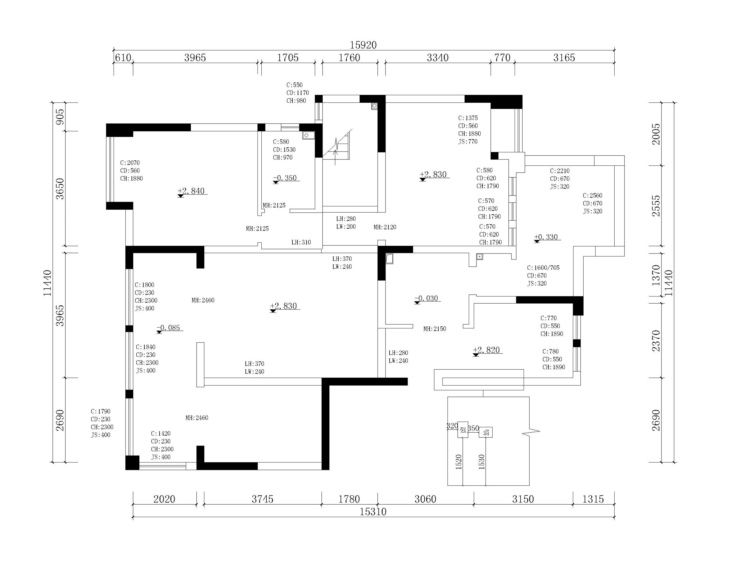 成都观城 220 平简约美式装修，家庭温馨空间设计-8