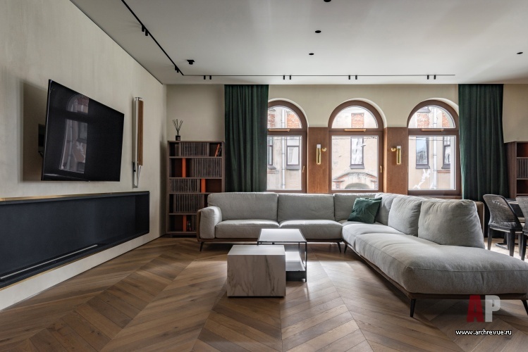 ЖК «Русский дом»四居室公寓室内设计丨俄罗斯圣彼得堡-12