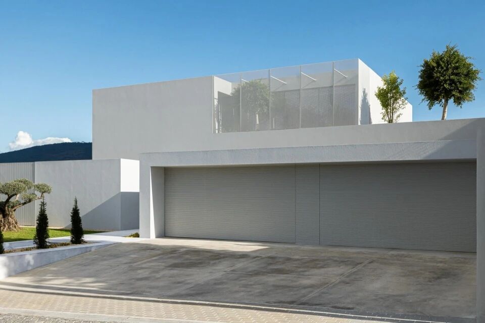 以自然采光与户外空间为核心   极简白色住宅  Arquitetura501-24