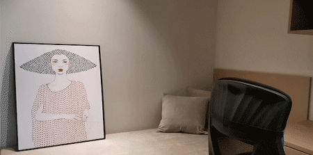 黑白灰工业风的精装房改造-75