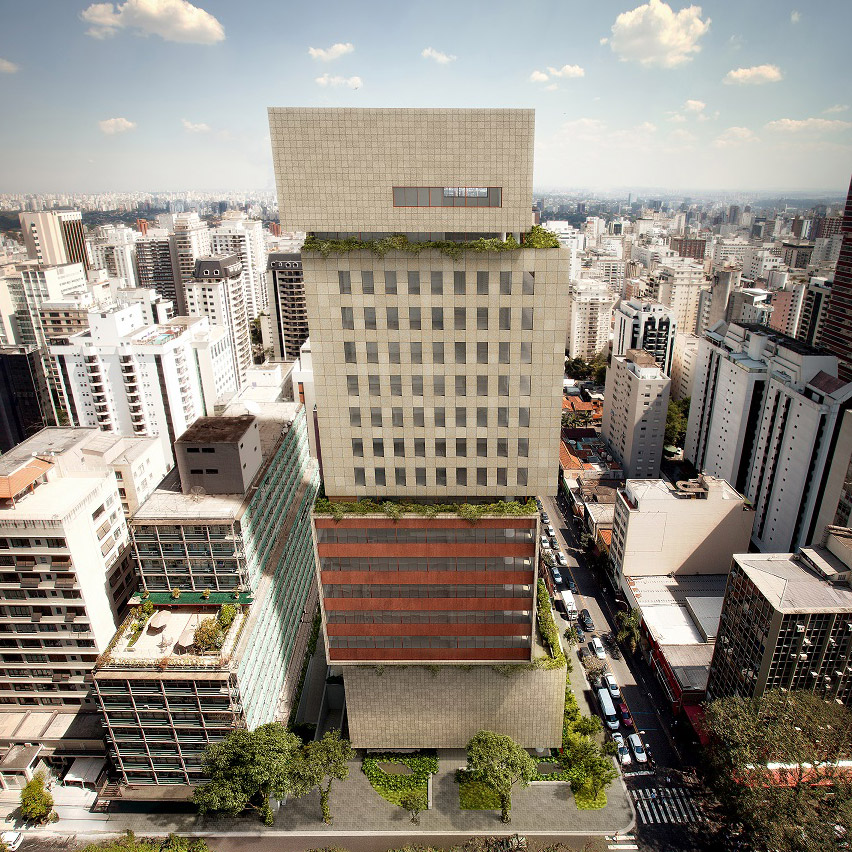 巴西圣保罗“悬浮之塔”绿色共生空间-0