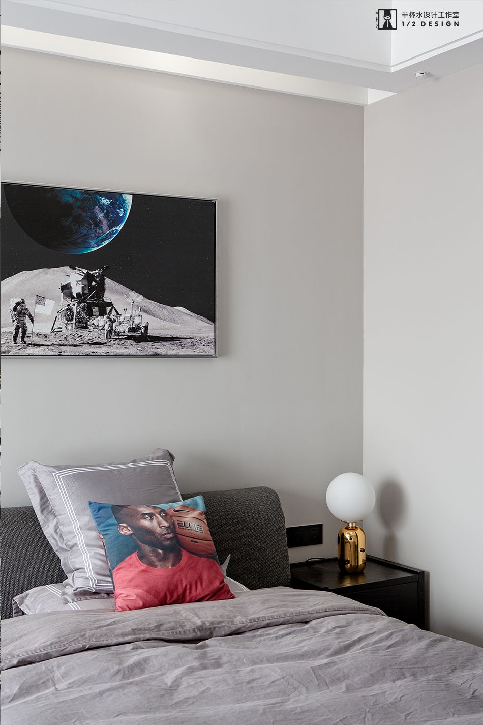 简约黑白灰,现代主义情怀的南北通透之家-68