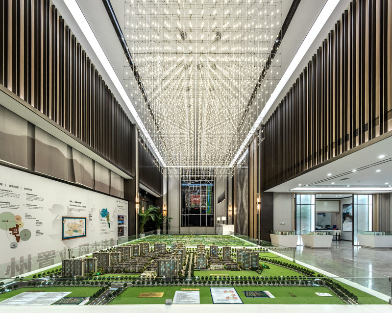 华夏郑州新郑孔雀城售楼处——摩登东方的生态艺术空间-16