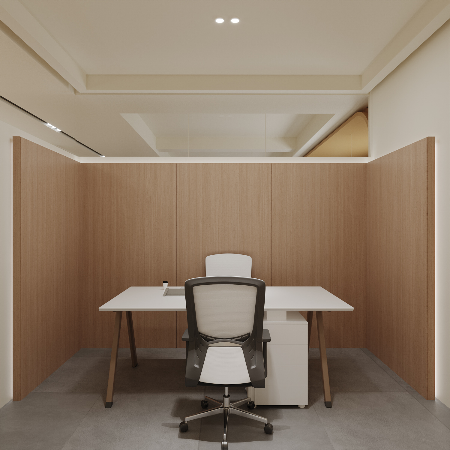 原木风办公室设计-5