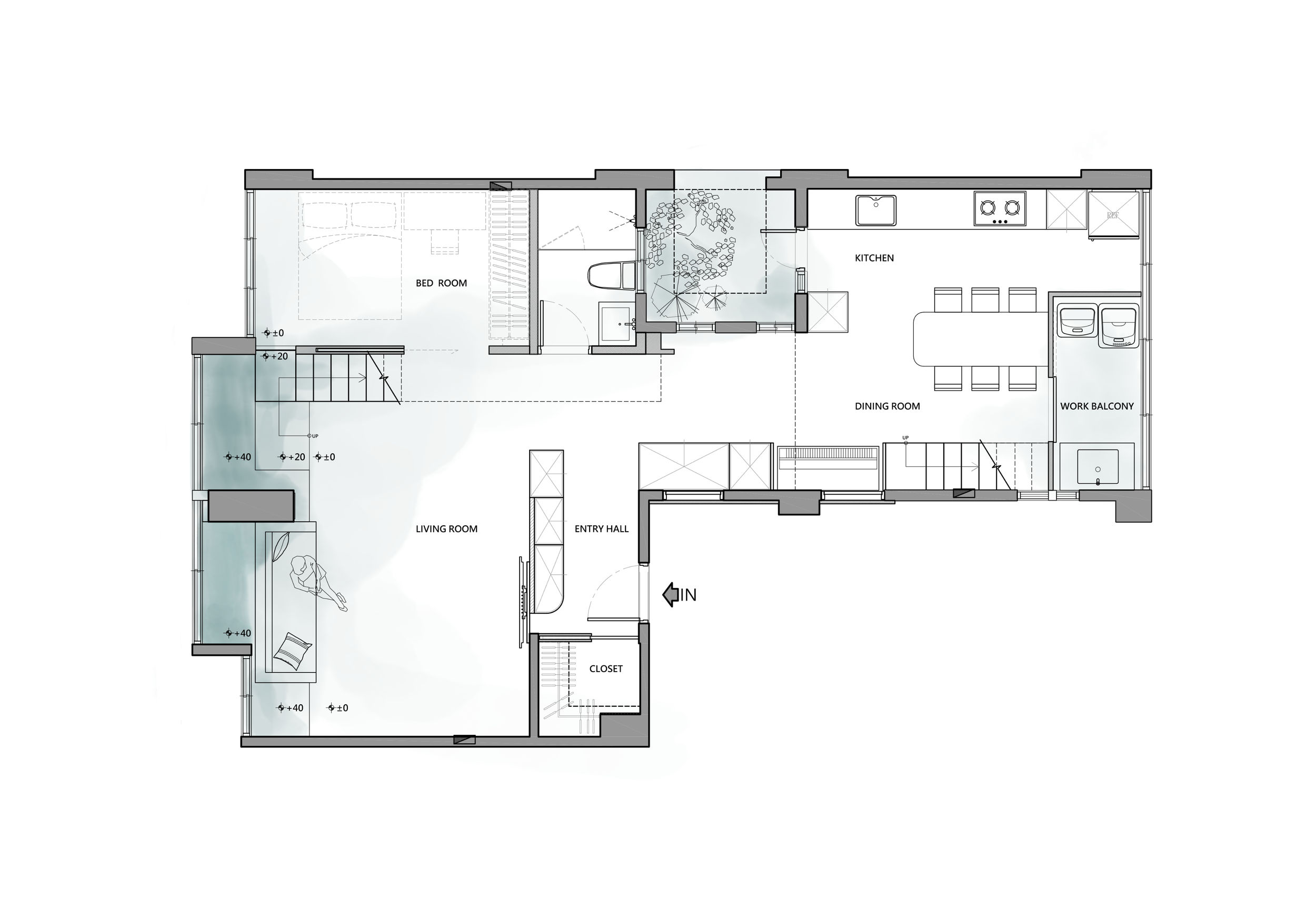 绿树之间 · 台北住家设计丨中国台北丨虫点子设计-7