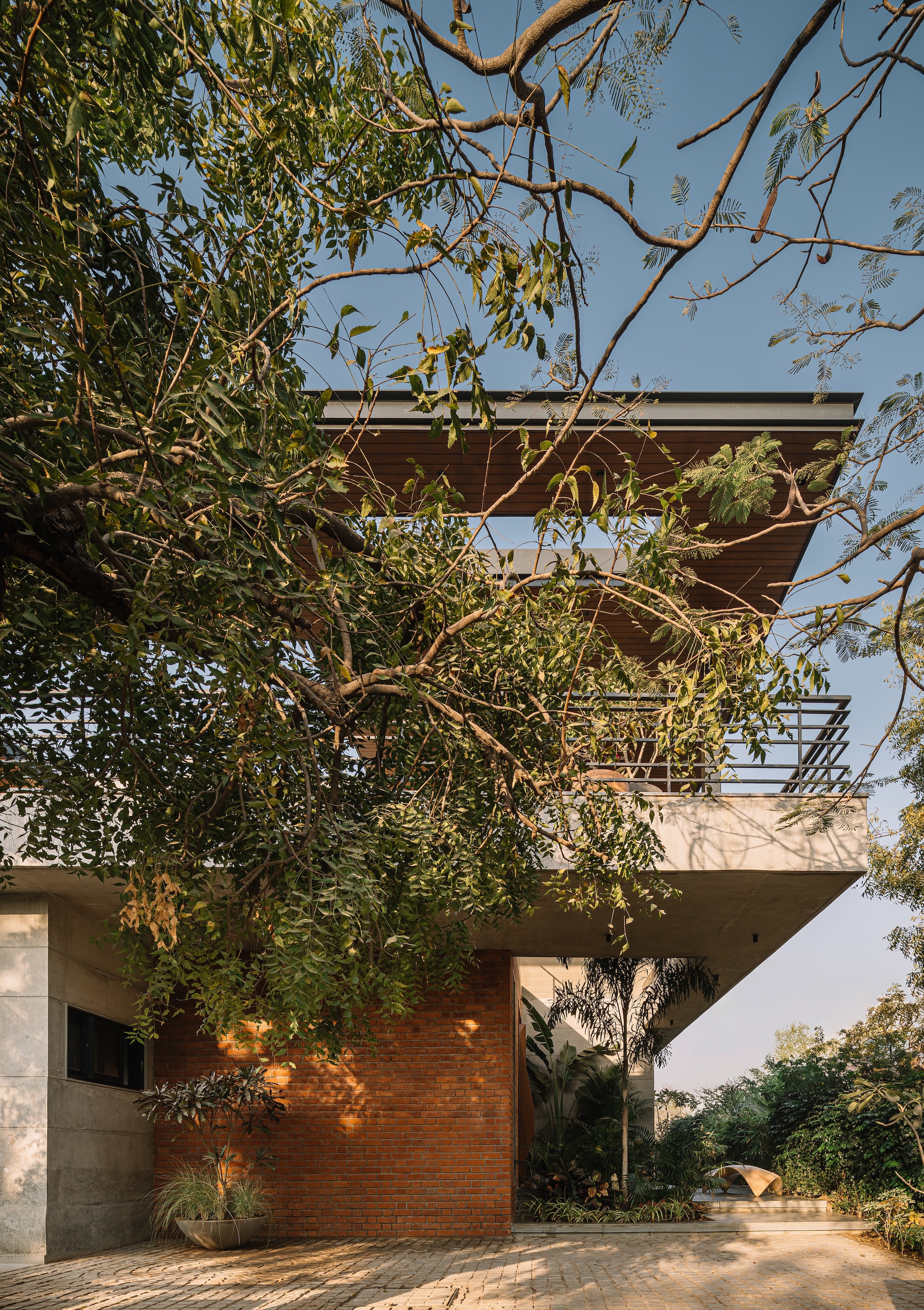 百叶窗屋；百叶窗住宅（具体可根据实际语境确定更准确的译法，此处Louvered常见意思为有百叶窗的，House为房屋、住宅等意思） 丨印度丨andblack design studio-18