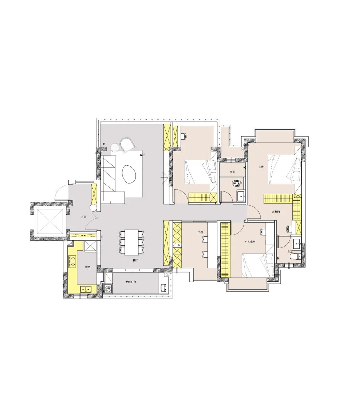 四川内江现代奶油家丨中国内江丨内江十亩设计-18