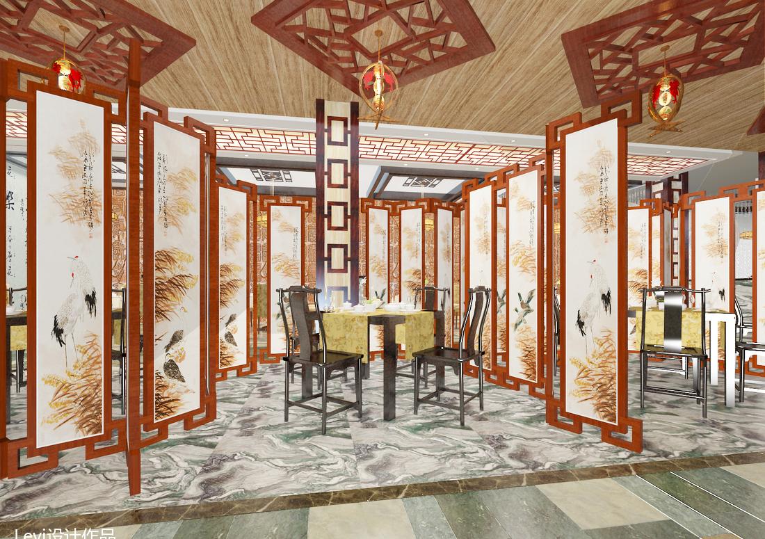 
现代中式餐饮空间设计 -3