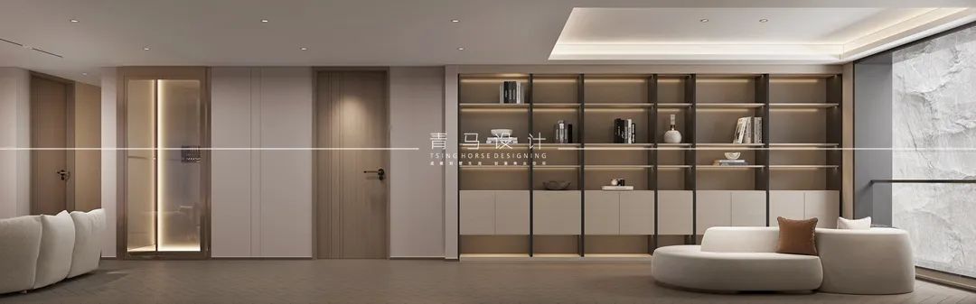 东原印未央现代下叠空间设计丨中国西安丨青马别墅设计-22