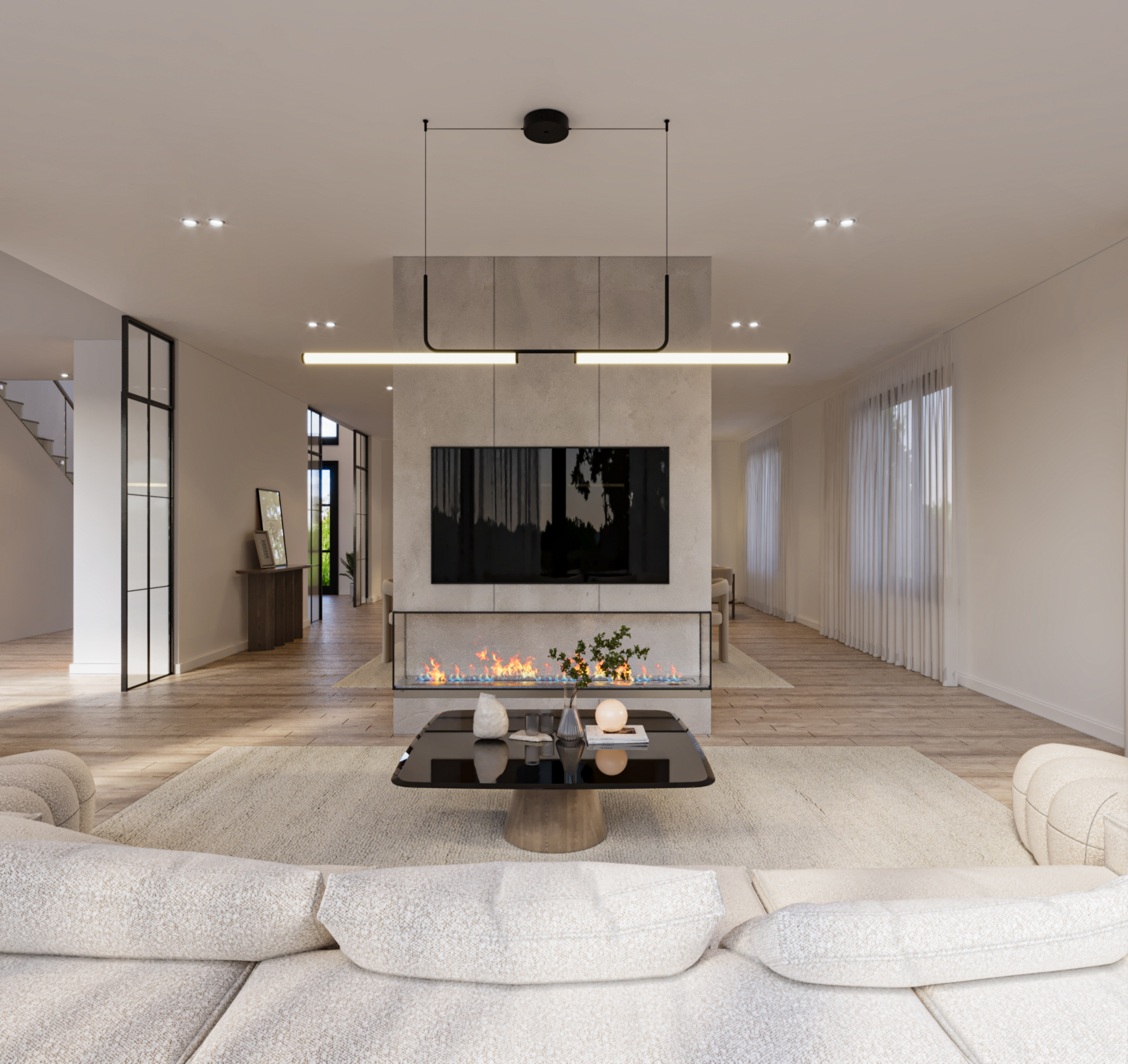 Main Floor Minimal Design(现代简约首层设计)丨美国丨Nourhan Azzaz-7