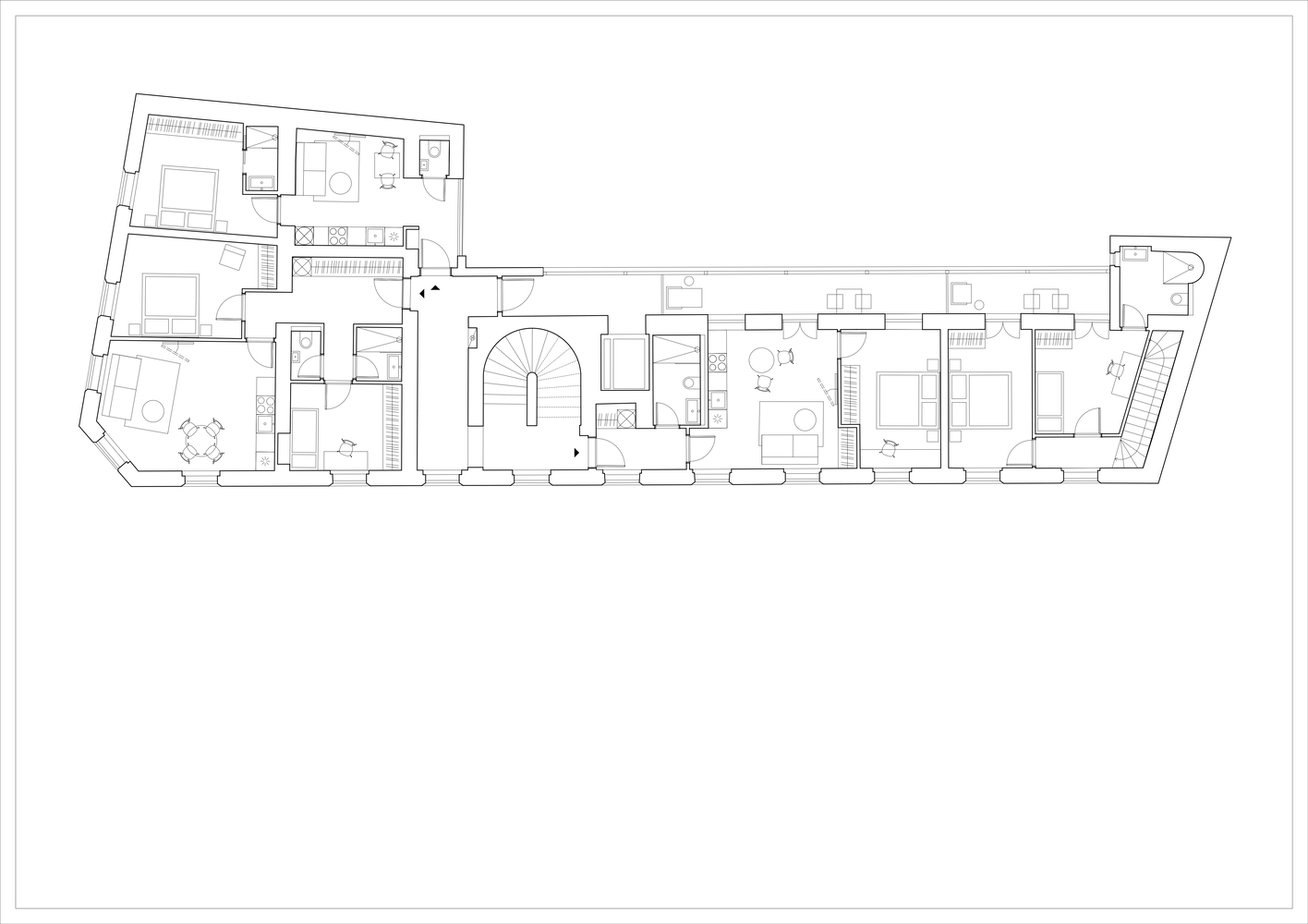 尊重原貌现代复兴为庭院式画廊注入活力的公寓楼设计丨意大利布拉丨戈者设计,Plus One Architects工作室-33