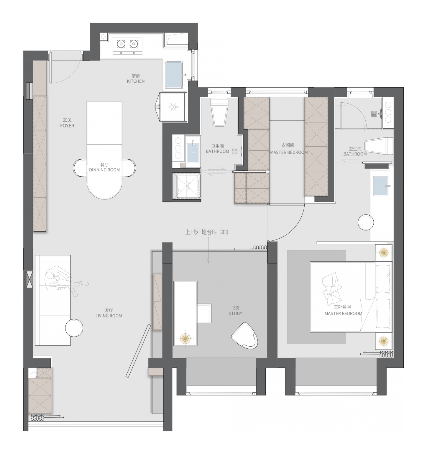 85㎡魔都独居男孩的简,明,暖丨中国上海丨木梵设计-42