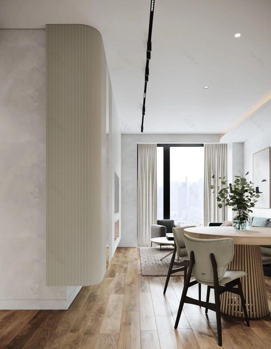 顾念安 88㎡现代素雅家居设计,简约中见精致-11