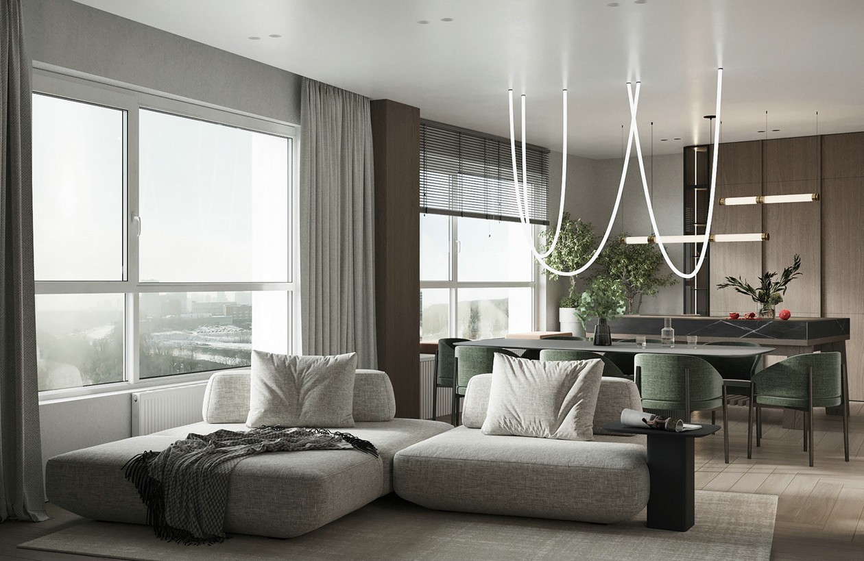 原木与绿色清新惬意居住空间-2